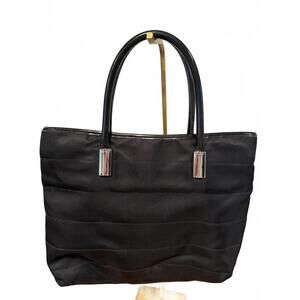 Gucci Black Tote with Silver Accents